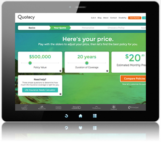 Build a term life insurance quote