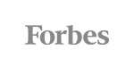 Image of Forbes logo for Quotacy's press page.