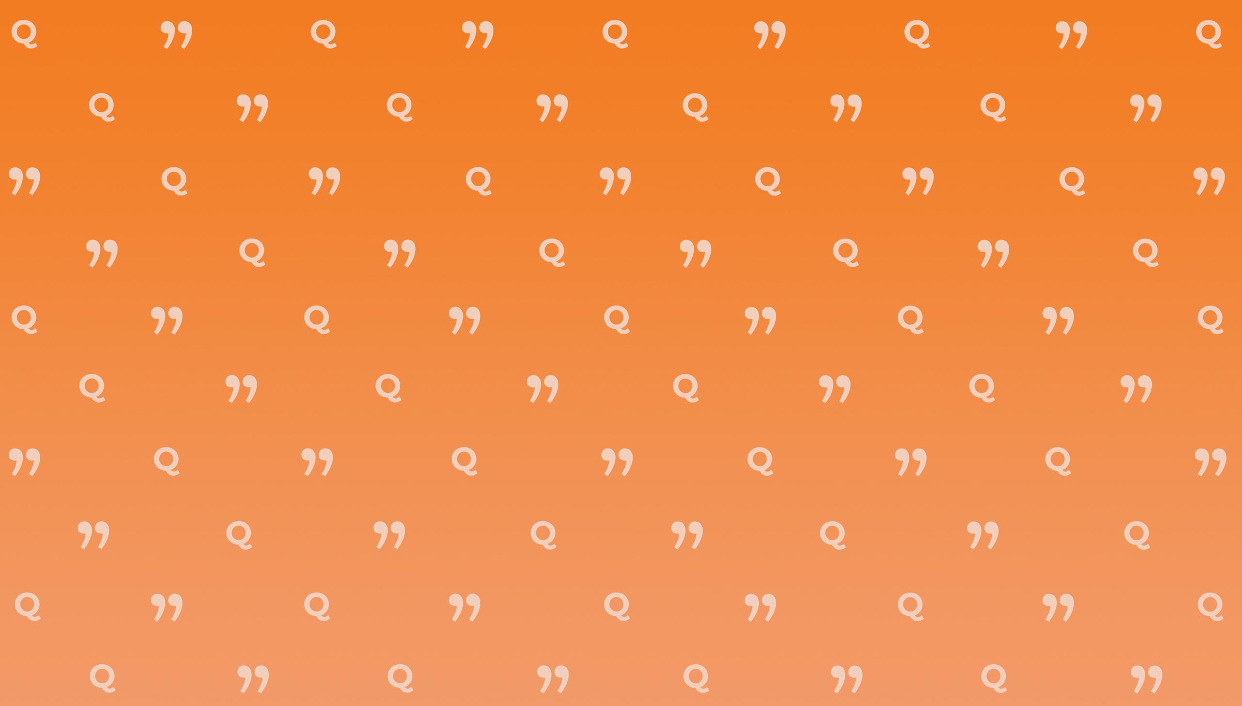 quotacy home banner orange quote pattern