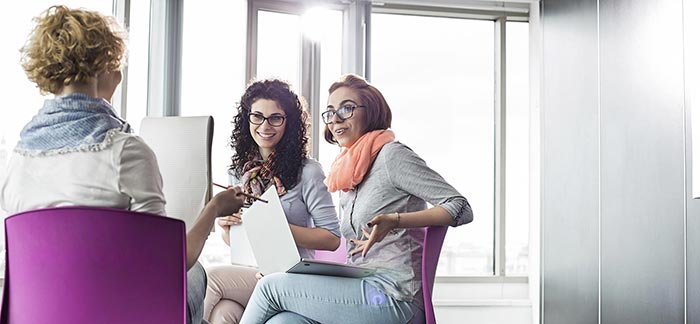 Image of three women planning a business for Quotacy blog: So You Decided to Get Some Term Life Insurance Quotes...Now What?