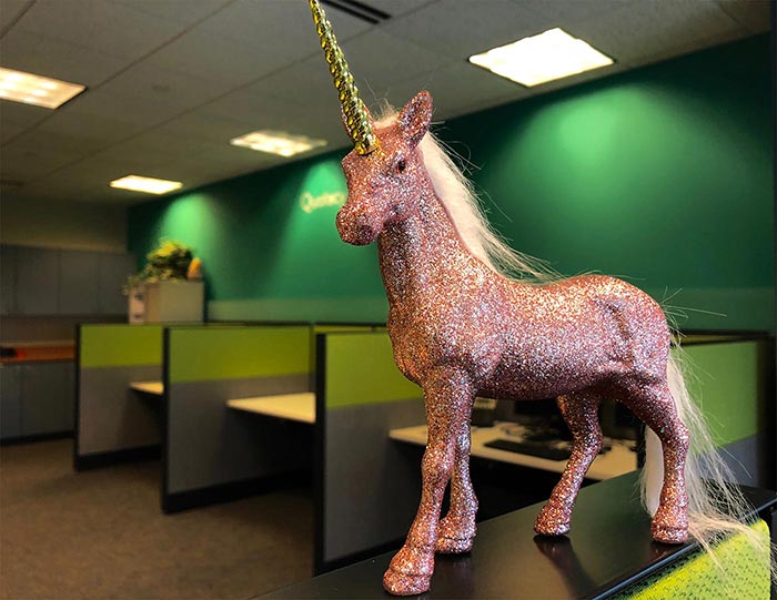 Image of Glitzy the unicorn for Quotacy blog: Trying to Compare Life Insurance Quotes Yourself? Here’s 8 Ways to Better Spend Your Time.