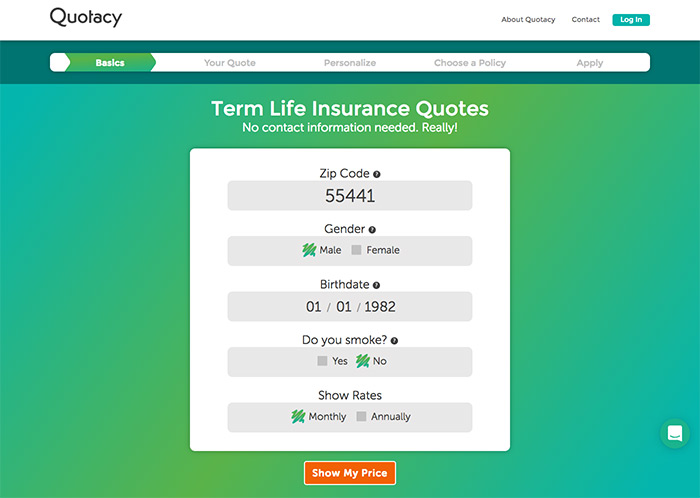 Image of the quoting tool basics page for the Quotacy blog: Understanding Life Insurance.