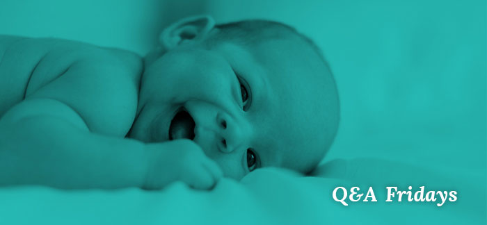 Image of a baby for the Quotacy blog: Term Life Insurance Basics | Q&A Fridays.