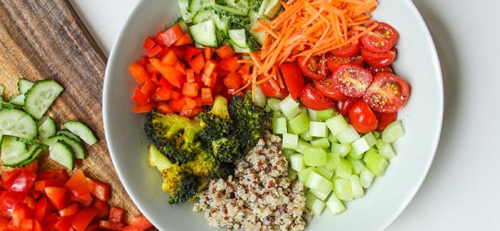 bright colorful healthy foods for Quotacy blog Healthy Eating - What to Look for When Choosing A Diet