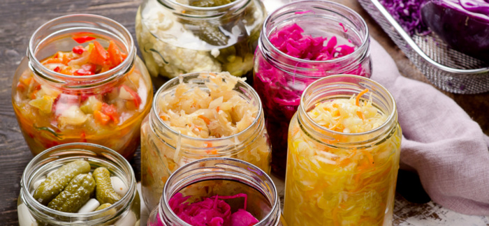 jars of pickled foods for Quotacy blog what are fermented foods and their benefits