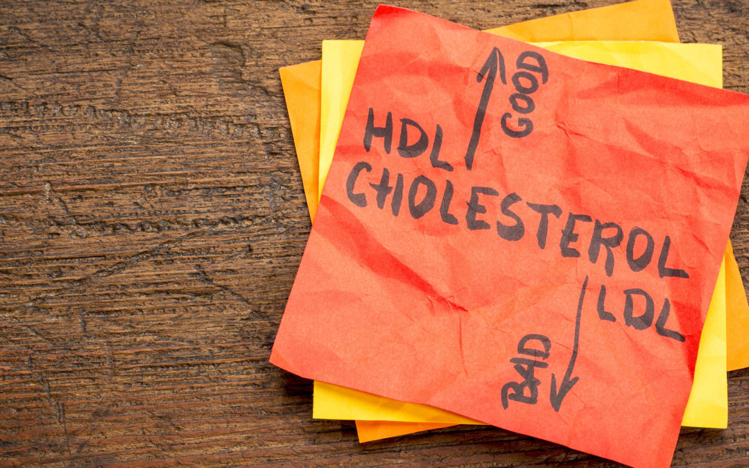 post it note with the word cholesterol for Quotacy blog Life Insurance and High Cholesterol