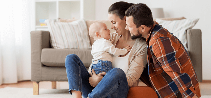 New parents considering life insurance for their family