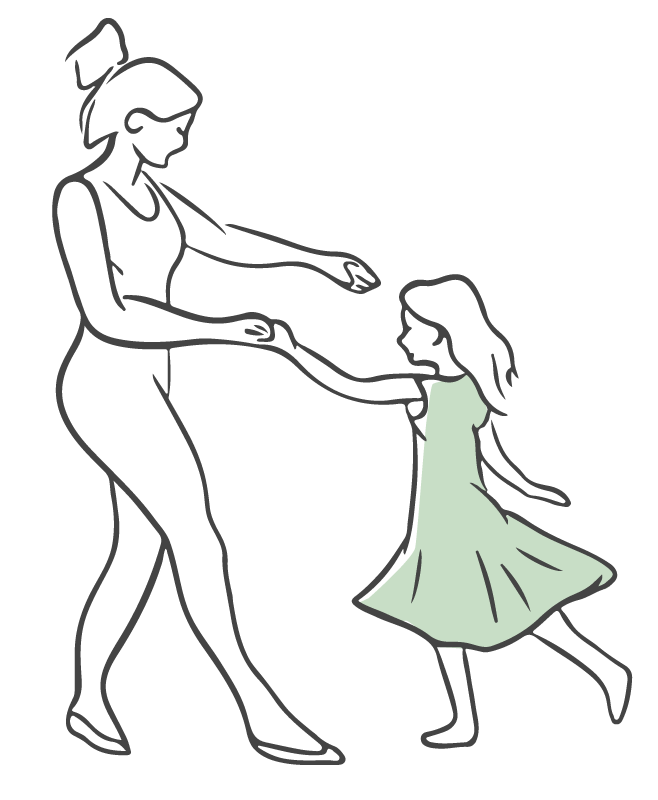 daughter dancing
